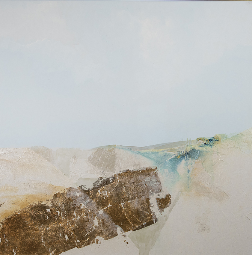Livio Comisso - Crete Senesi - senza data, tecnica mista su tavola, 140x140 cm, Sede Di Staranzano